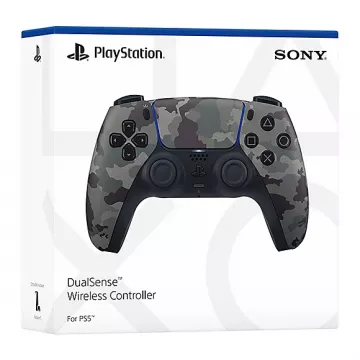 PS5 Dualsense Wireless Controller - Gray Camouflage